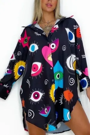 BLACK EVIL EYE SHIRT