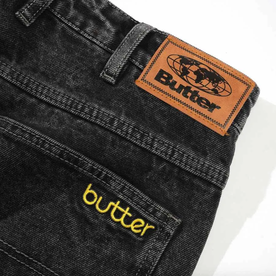 BUTTER GOODS ALPINE DENIM JEANS - DISTRESSED BLACK