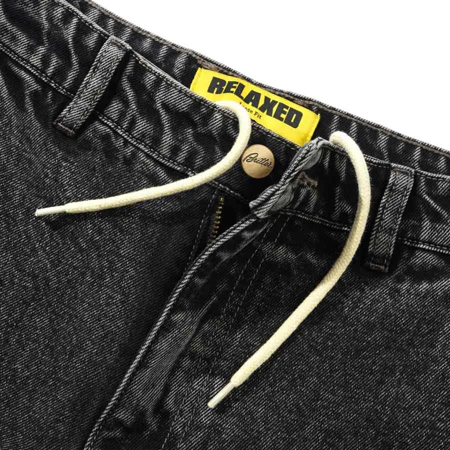 BUTTER GOODS ALPINE DENIM JEANS - DISTRESSED BLACK