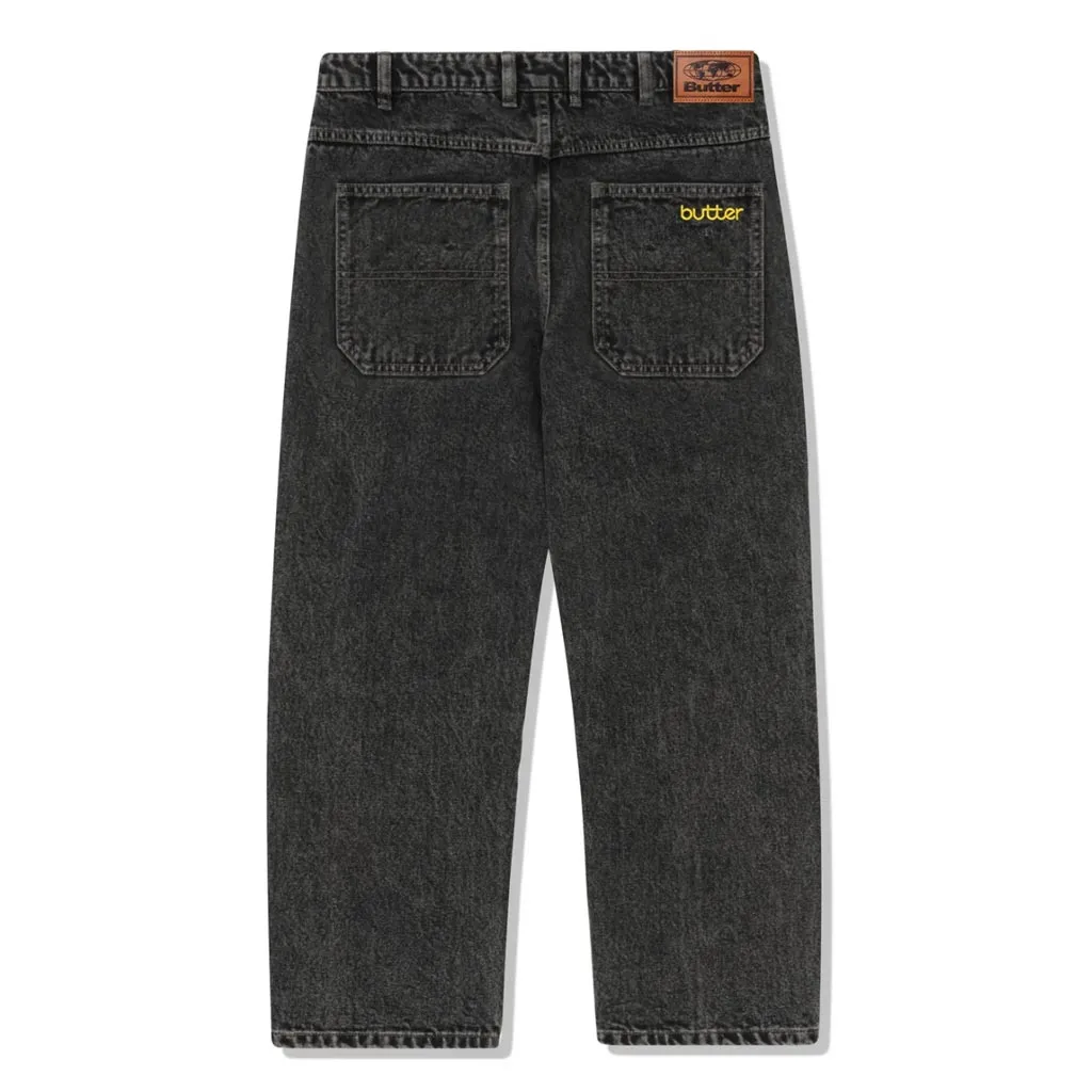 BUTTER GOODS ALPINE DENIM JEANS - DISTRESSED BLACK