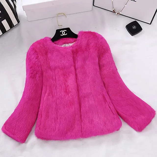 Rabbit  faux fur Coats