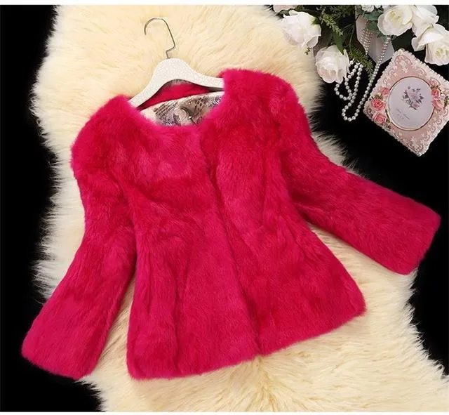 Rabbit  faux fur Coats