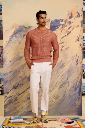 Salmon Ombre Knitted Jumper