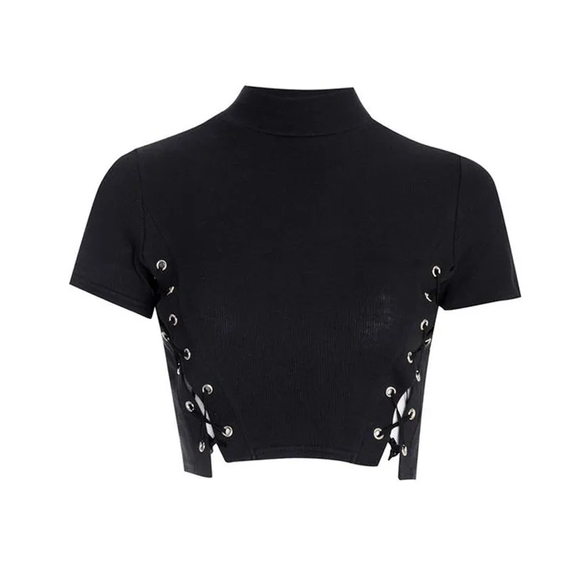 Turtleneck Short Sleeve Shirt