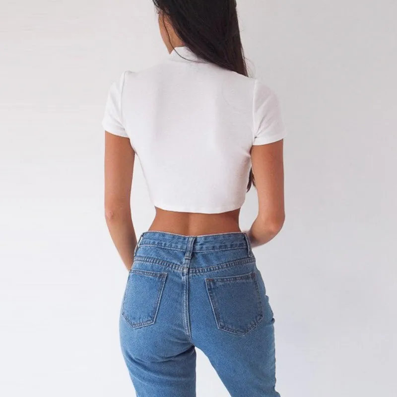 Turtleneck Short Sleeve Shirt